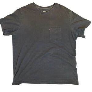 Levi's Red Tab Breast Pocket Charcoal Men's Short Sleeve Tee Vintage